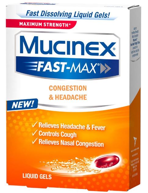 MUCINEX® FAST-MAX® Liquid Gels - Congestion & Headache 